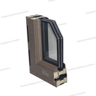 Two Cavity Aluminum Alloy System Windows 1m Triple Double Glass 1.8mm