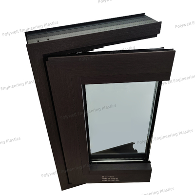 Tilt Turn Casement Aluminum System Window 6005 High Standard Window Grill